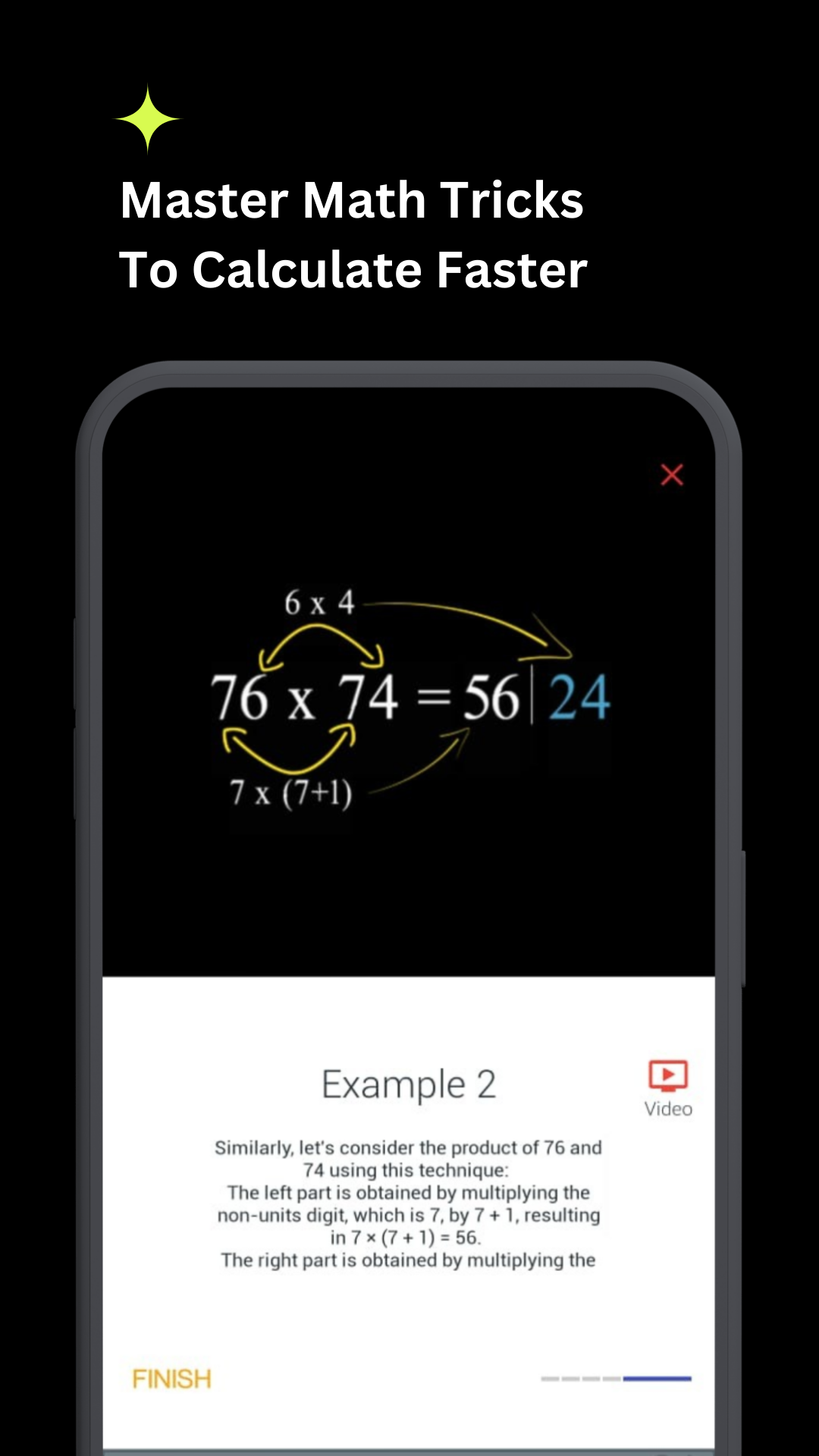 Vedic math tricks screen